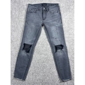 PacSun Los Angeles Skinnies Gray Distressed Jeans Mens Size‎ 28x30 (28x27 Meas)